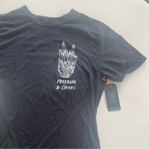 ROARK - RUN AMOK - MATHIS -BLACK  T-SHIRT - MENS MEDIUM - FREEDOM From CHAOS S/S